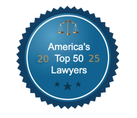 americas top fifty lawyers badge for kfj legal